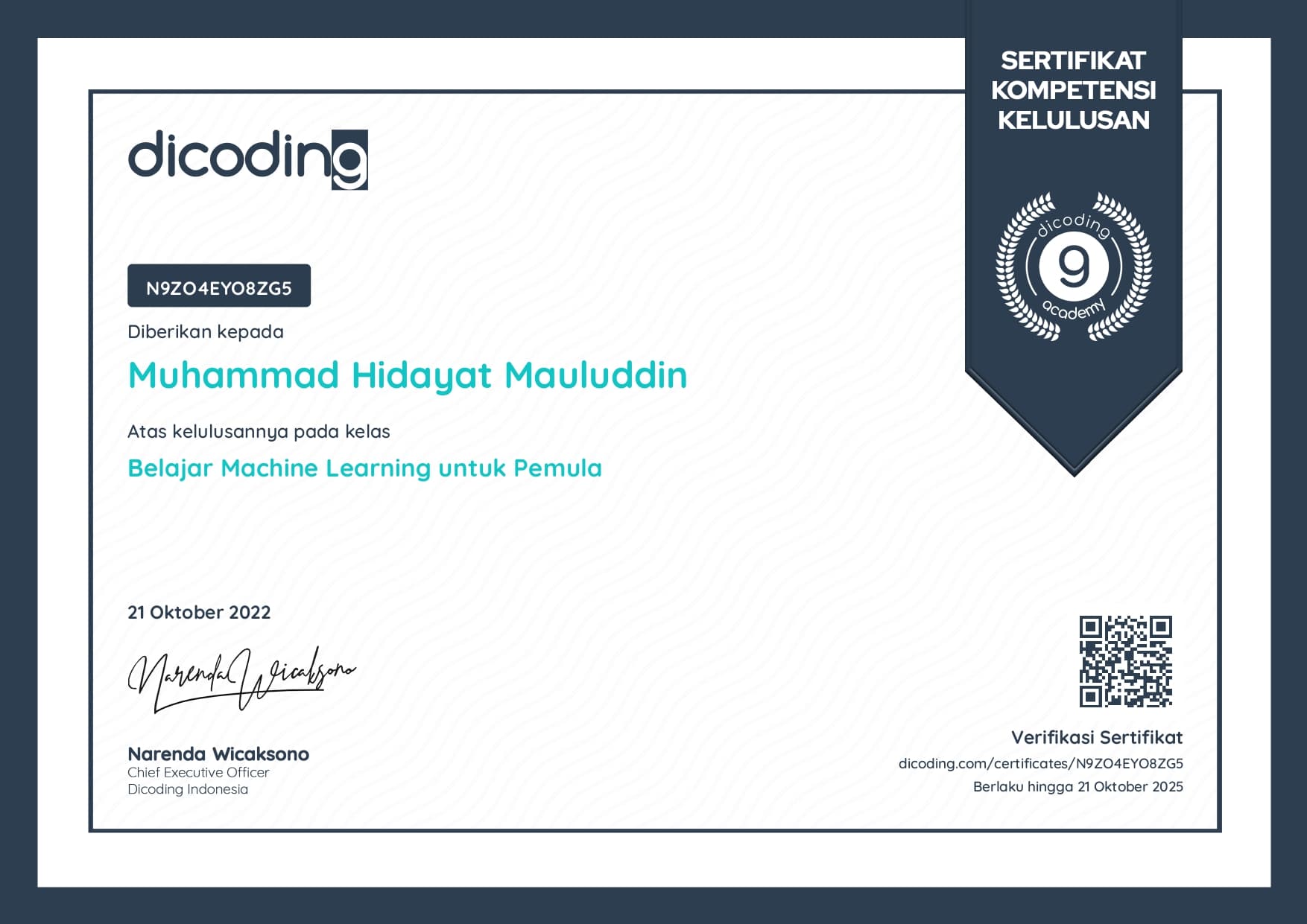 Belajar Machine Learning untuk Pemula