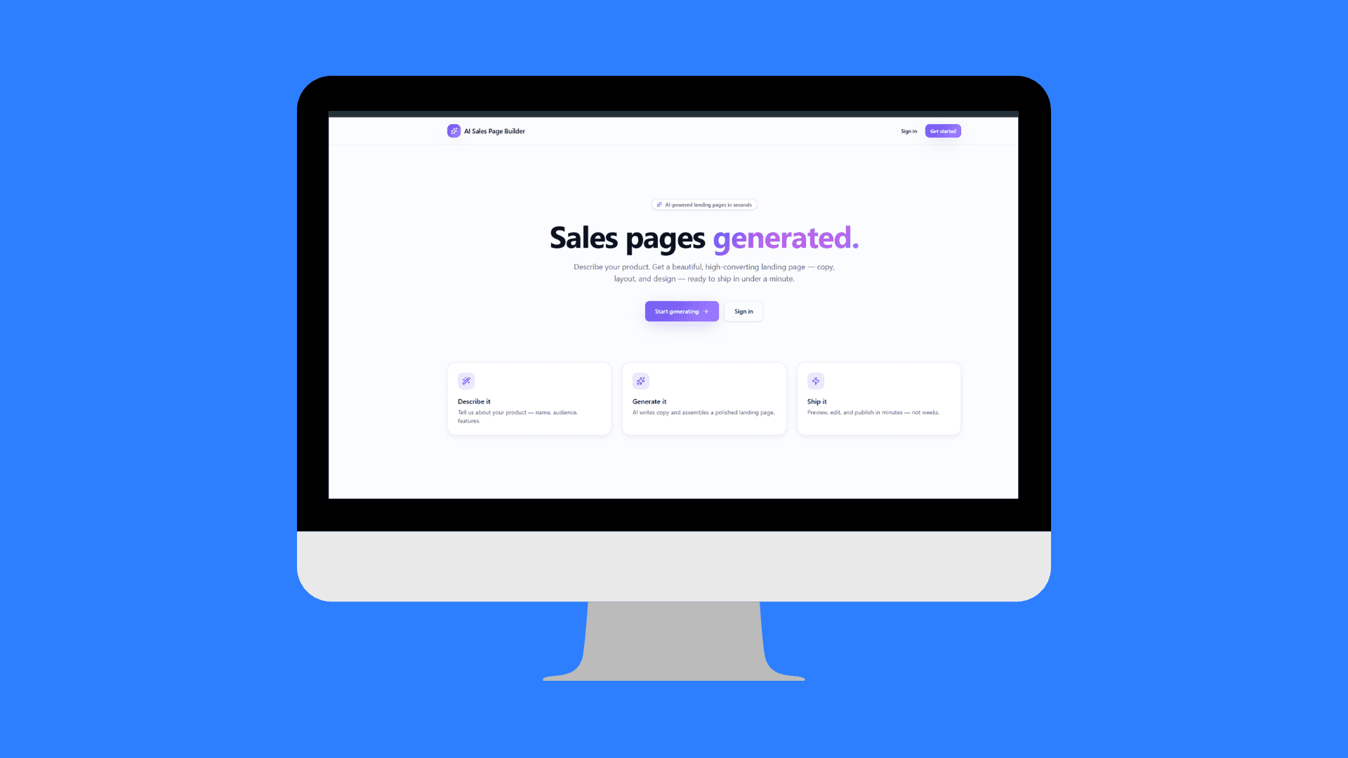 AI Sales Page Builder
